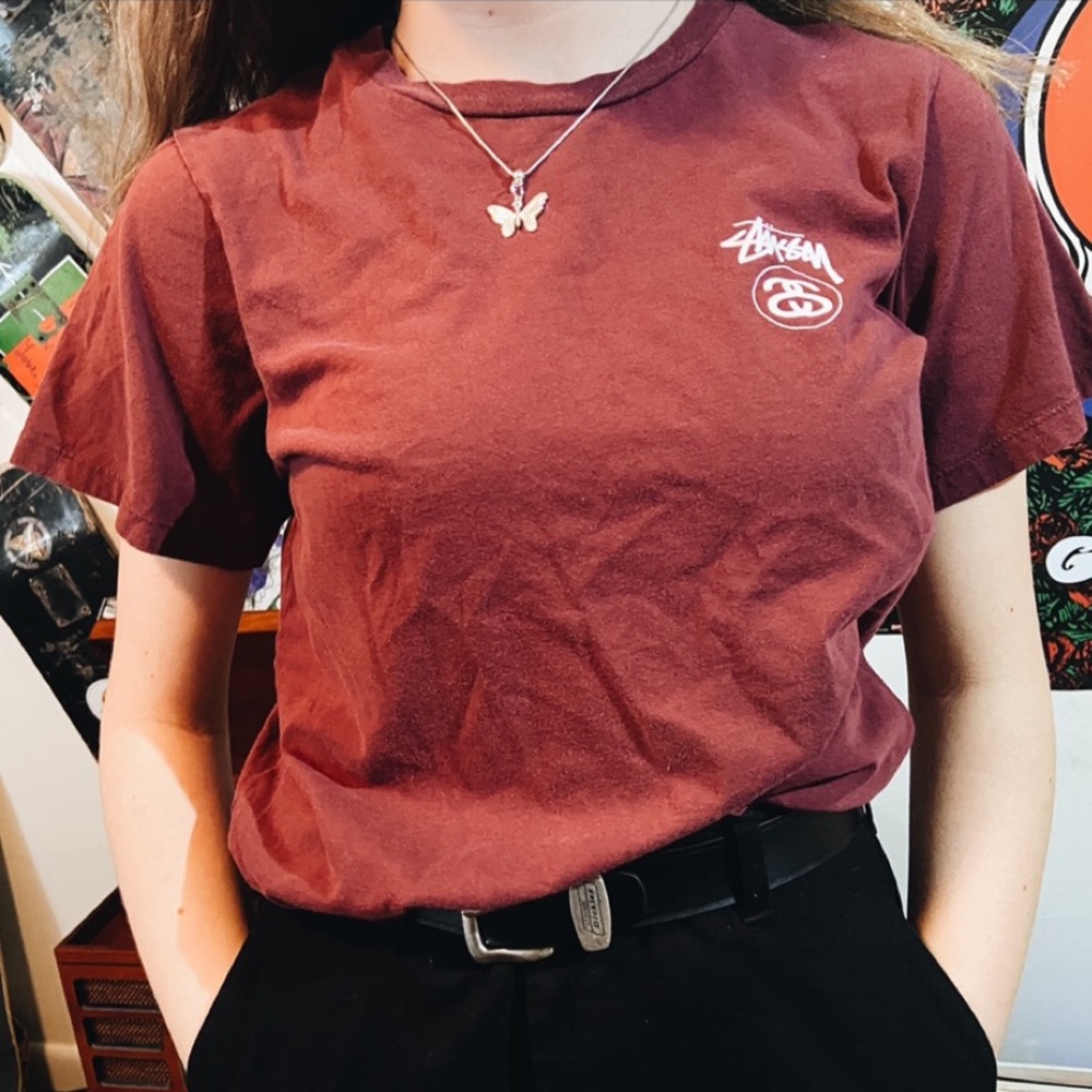 Red Stüssy T-Shirt
